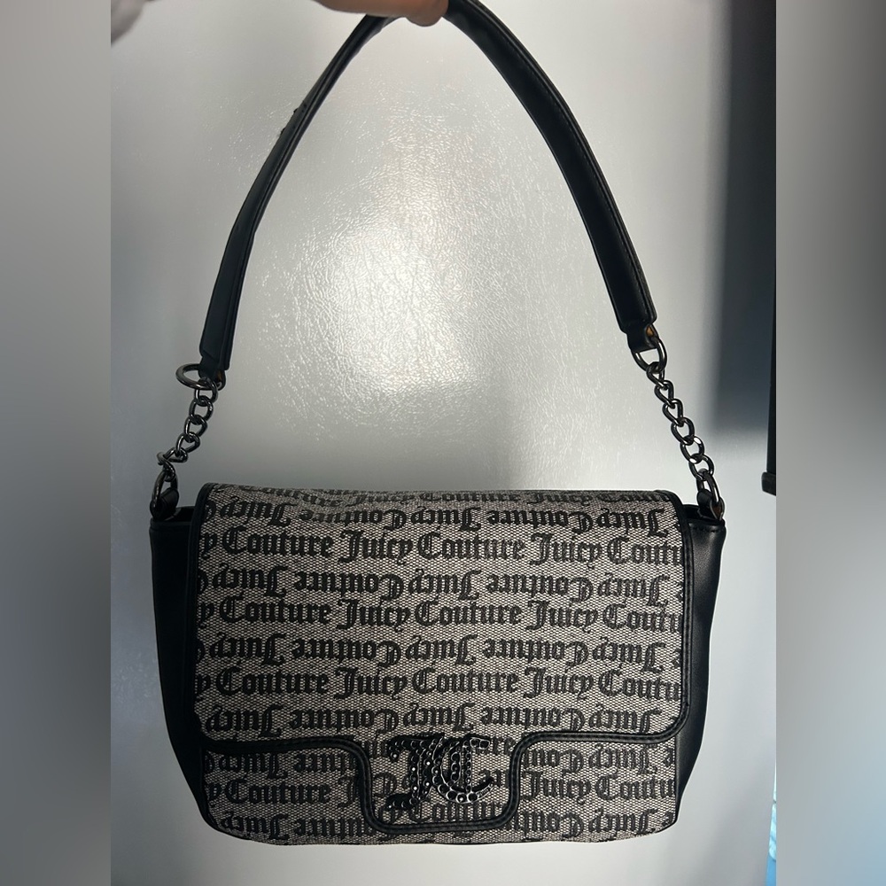 Juicy Couture style “Brighter than a Diamond” Black Beige Handbag